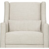 Toco Swivel Glider and Stationary Ottoman, White Linen - Nursery Chairs - 6