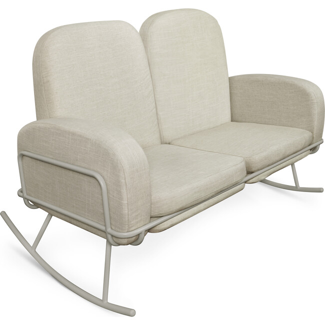 Ami Bassinet Rocker, Beige - Nursery Chairs - 8