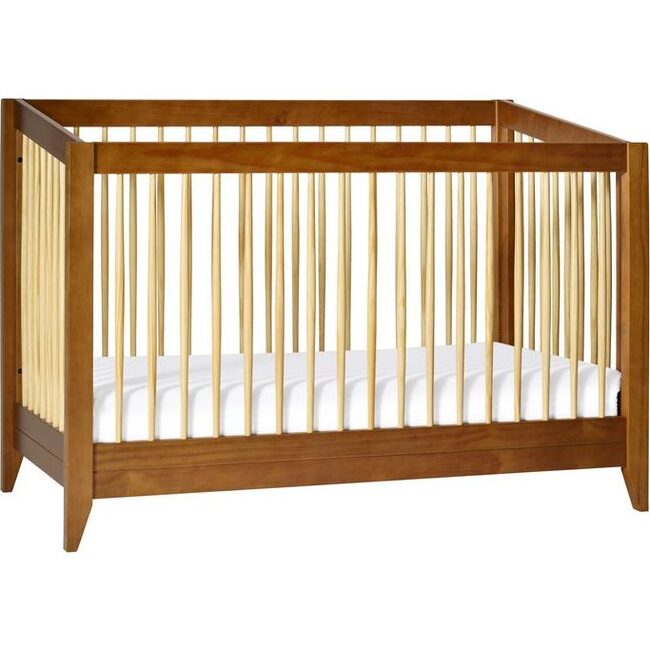 Sprout 4-in-1 Convertible Crib with Toddler Bed Conversion Kit, Walnut