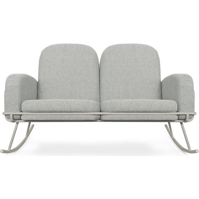 Ami Rocker Double Seat Cushion, Grey - Nursery Chairs - 1