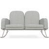 Ami Rocker Double Seat Cushion, Grey - Nursery Chairs - 1 - thumbnail
