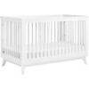 Scoot 3-in-1 Convertible Crib with Toddler Bed Conversion Kit, White - Cribs - 7