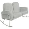 Ami Rocker Double Seat Cushion, Grey - Nursery Chairs - 2