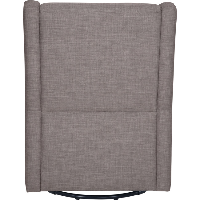 Toco Swivel Glider and Stationary Ottoman, Grey Tweed - Nursery Chairs - 9