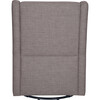 Toco Swivel Glider and Stationary Ottoman, Grey Tweed - Nursery Chairs - 9