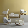 Ami Bassinet Rocker, Grey - Nursery Chairs - 2