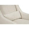 Toco Swivel Glider and Stationary Ottoman, White Linen - Nursery Chairs - 7