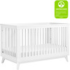 Scoot 3-in-1 Convertible Crib with Toddler Bed Conversion Kit, White - Cribs - 8