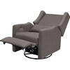 Kiwi Electronic Recliner and Swivel Glider with USB Port, Grey Tweed - Nursery Chairs - 8