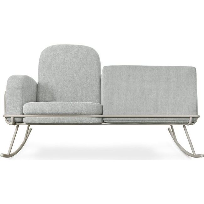Ami Bassinet Rocker, Grey - Nursery Chairs - 6