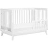 Scoot 3-in-1 Convertible Crib with Toddler Bed Conversion Kit, White - Cribs - 10