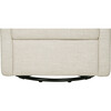 Toco Swivel Glider and Stationary Ottoman, White Linen - Nursery Chairs - 8