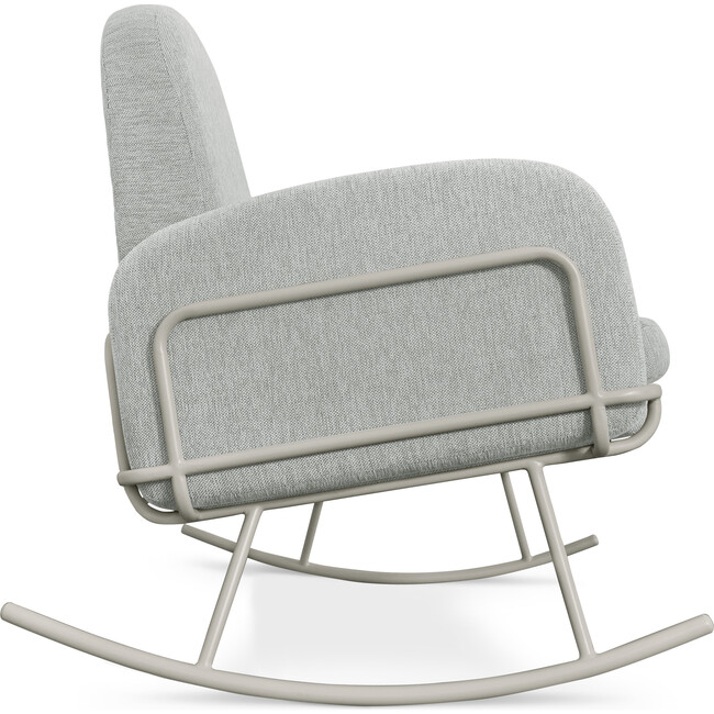 Ami Bassinet Rocker, Grey - Nursery Chairs - 7