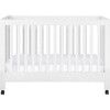 Maki Full-Size Portable Folding Crib with Toddler Bed Conversion Kit, White - Cribs - 1 - thumbnail