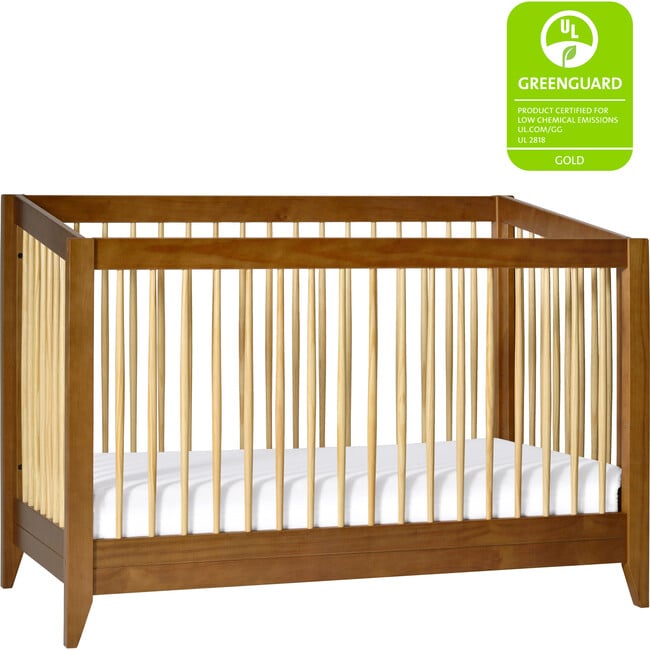 Sprout 4-in-1 Convertible Crib with Toddler Bed Conversion Kit, Walnut - Cribs - 8