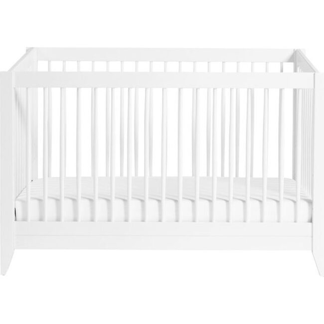 Sprout 4-in-1 Convertible Crib with Toddler Bed Conversion Kit, White