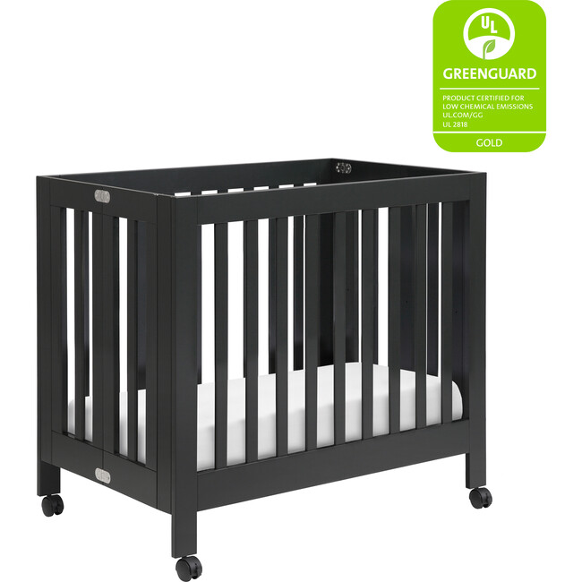 Origami Mini Crib, Black - Cribs - 9