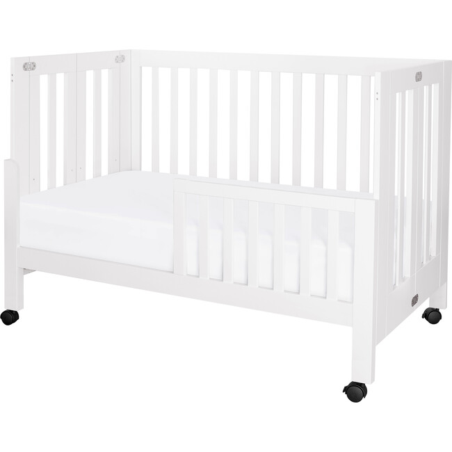 Maki FullSize Portable Folding Crib with Toddler Bed Conversion Kit