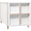Bingo 3-in-1 Convertible Crib and Storage Combo, White and Washed Natural - Cribs - 3