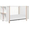Bingo 3-in-1 Convertible Crib and Storage Combo, White and Washed Natural - Cribs - 6