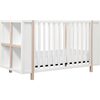 Bingo 3-in-1 Convertible Crib and Storage Combo, White and Washed Natural - Cribs - 9