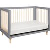Lolly 3-in-1 Convertible Crib with Toddler Bed Conversion Kit, Grey - Cribs - 5