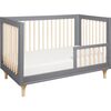 Lolly 3-in-1 Convertible Crib with Toddler Bed Conversion Kit, Grey - Cribs - 6 - thumbnail