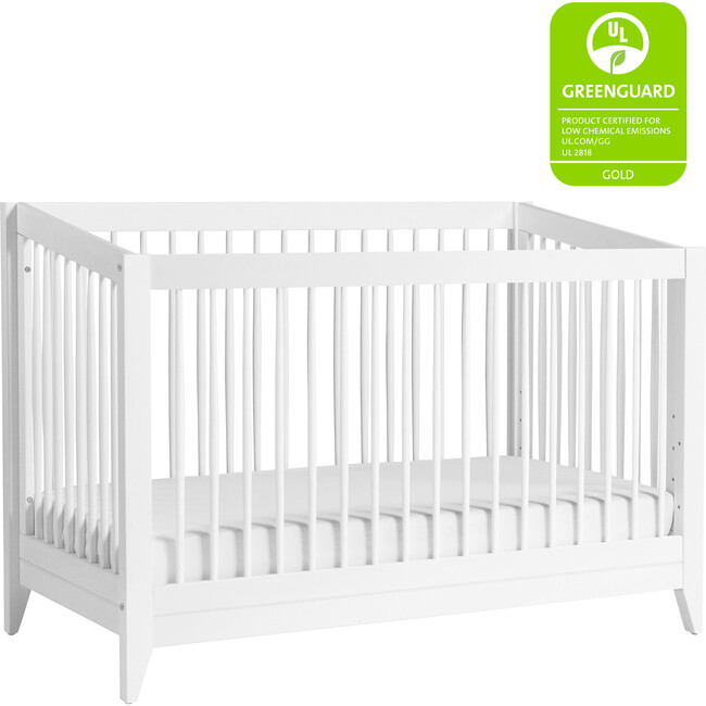 Sprout 4-in-1 Convertible Crib with Toddler Bed Conversion Kit, White - Cribs - 9