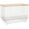 Mod 2-in-1 Convertible Crib with Toddler Bed Conversion Kit, Warm White & Natural - Cribs - 2