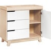 Hudson 3-Drawer Changer Dresser with Removable Changing Tray, Washed Natural/White - Dressers - 5