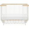 Mod 2-in-1 Convertible Crib with Toddler Bed Conversion Kit, Warm White & Natural - Cribs - 4