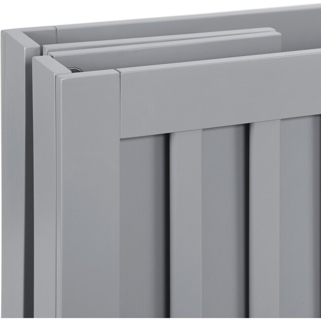 Maki Full-Size Portable Folding Crib with Toddler Bed Conversion Kit, Grey - Cribs - 9