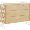 Mod 4-Drawer Dresser, Warm White/Natural - Dressers - 2