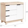 Hudson 3-Drawer Changer Dresser with Removable Changing Tray, Washed Natural/White - Dressers - 7