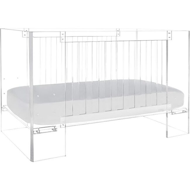 Vetro Crib, Clear Acrylic - Cribs - 3