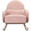 Compass Rocker, Blush Velvet - Nursery Chairs - 1 - thumbnail