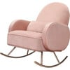 Compass Rocker, Blush Velvet - Nursery Chairs - 2