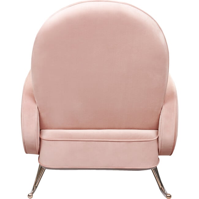 Compass Rocker, Blush Velvet - Nursery Chairs - 4