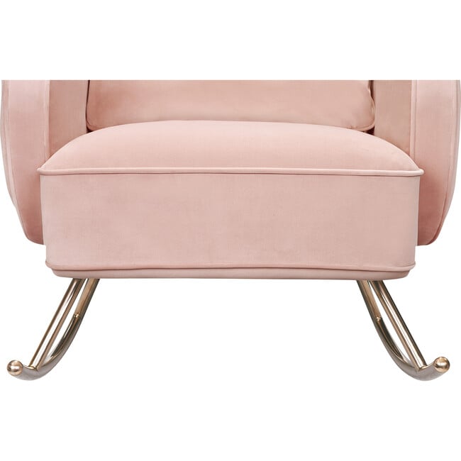 Compass Rocker, Blush Velvet - Nursery Chairs - 5