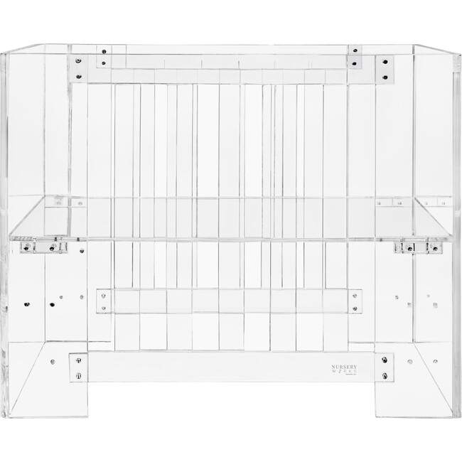 Vetro Mini Crib, Acrylic - Cribs - 1