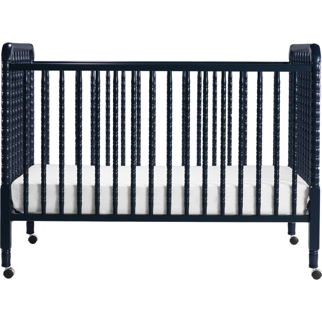 Jenny Lind 3-in-1 Convertible Crib, Navy - Cribs - 1