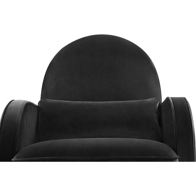 Compass Rocker, Black Velvet - Nursery Chairs - 6