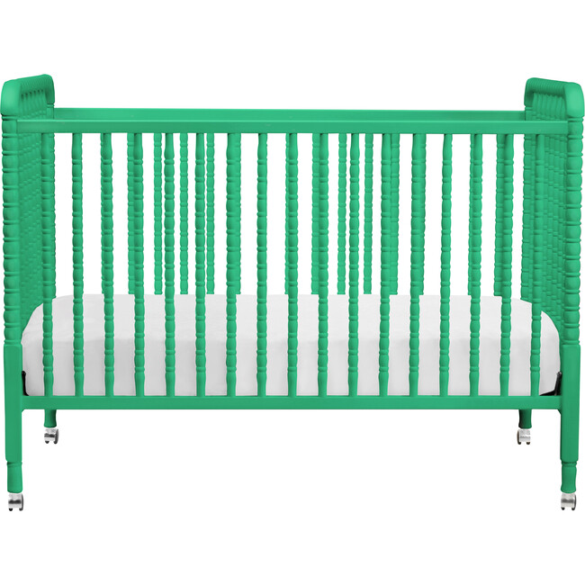 Jenny Lind 3-in-1 Convertible Crib, Emerald - Cribs - 1