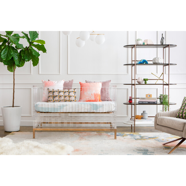 Luma Crib, Acrylic/Rose Gold - Cribs - 2