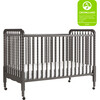 Jenny Lind 3-in-1 Convertible Crib, Slate - Cribs - 3