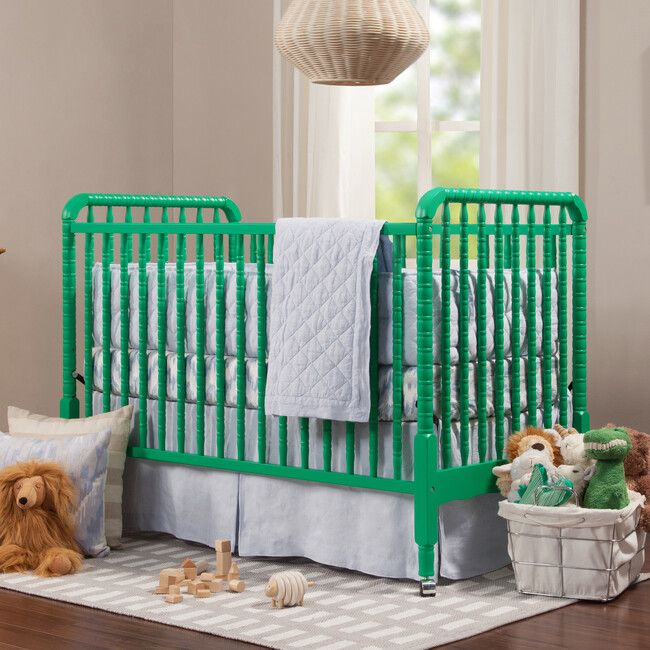 Jenny Lind 3-in-1 Convertible Crib, Emerald