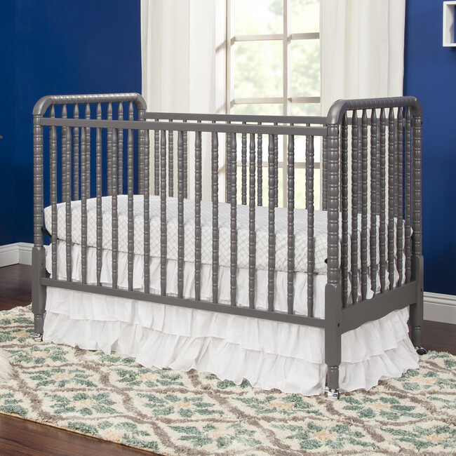 Jenny Lind 3-in-1 Convertible Crib, Slate - Cribs - 6