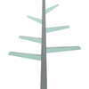 Spruce Tree Bookcase, Grey/Cool Mint - Bookcases - 2