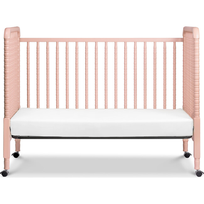 Jenny Lind 3-in-1 Convertible Crib, Blush Pink - Cribs - 7