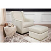 Harper Swivel Glider with Gliding Ottoman, White Linen - Nursery Chairs - 2